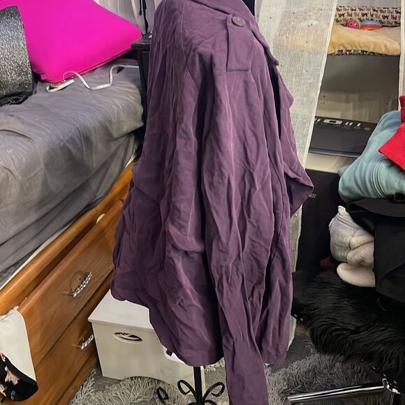 Torrid plus 3 puple y2k fashion moto swing ponte jacket vintage y2k blazer - Picture 4 of 6